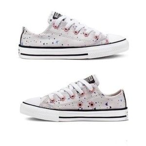 Converse Girl's CTAS OX Mouse/Multicolor Sneakers 665360F Size 4